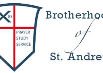 A logo for the brotherhood of st. Andrew